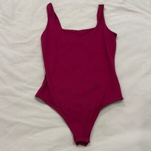 NWOT Dark Pink Bodysuit